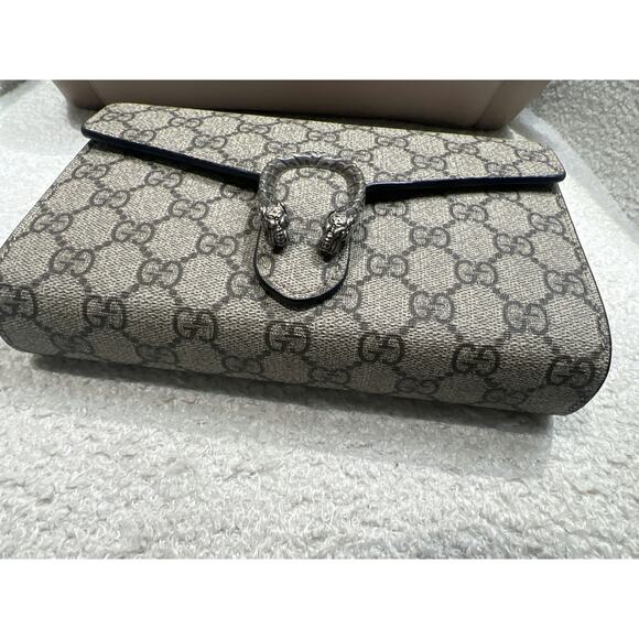 Gucci Dionysus GG Supreme Chain Wallet - Brand New with Dustbag & Box - Picture 1 of 9